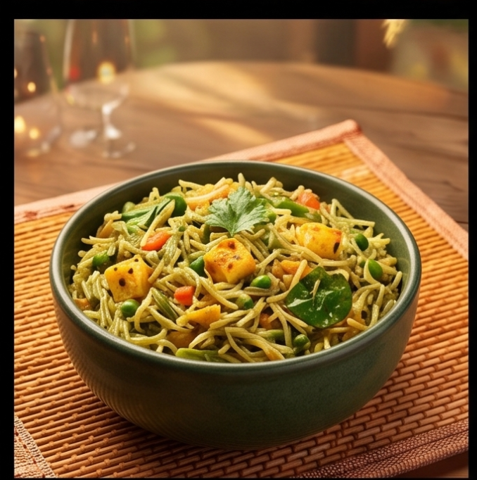 Aallya Shredded Paneer Roasted Vermicelli Kichadi