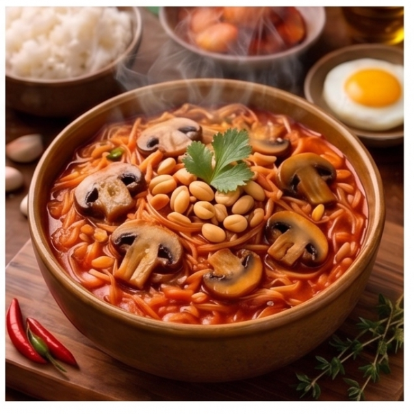 Aallya Mushroom Tomato Vermicelli Khichdi