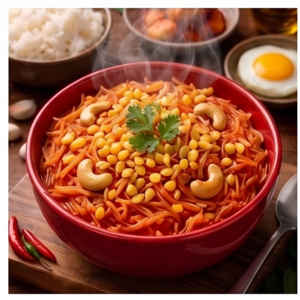 Aallya Moong Dal Tomato Vermicelli Khichdi